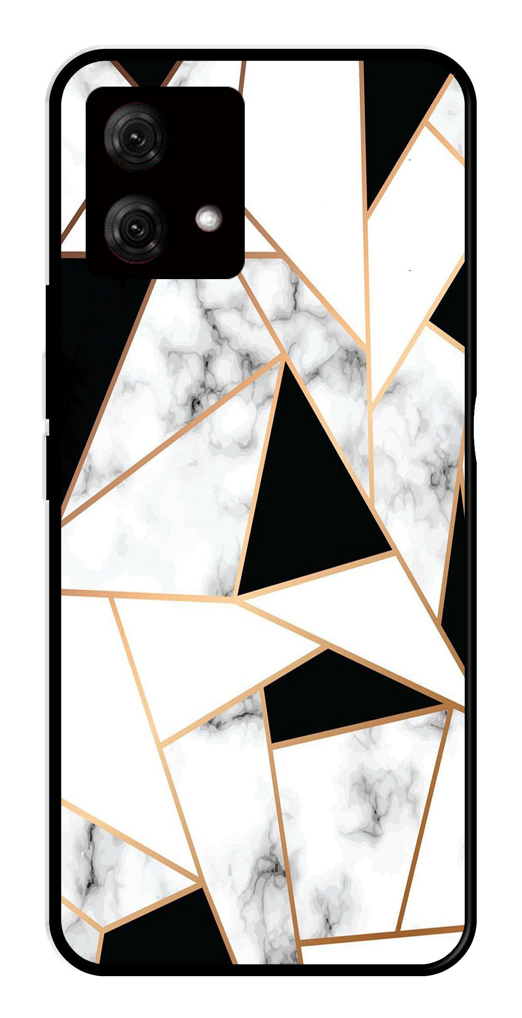 Marble Design2 Metal Mobile Case for Moto G84 5G (Design No -08)