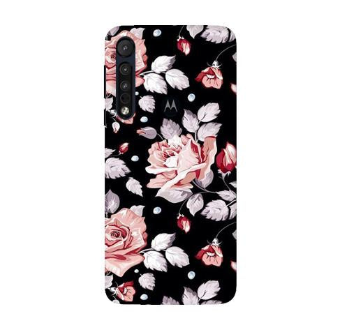 Pink rose Mobile Back Case for Moto G8 Plus (Design - 12) Pink rose Case for Moto G8 Plus
