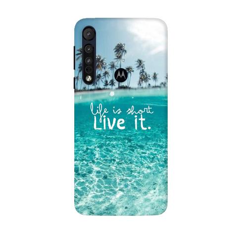 Life is short live it Mobile Back Case for Moto G8 Plus (Design - 45) Life is short live it Case for Moto G8 Plus