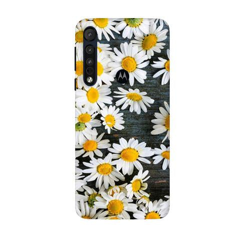 White flowers2 Mobile Back Case for Moto G8 Plus (Design - 62) White flowers2 Case for Moto G8 Plus