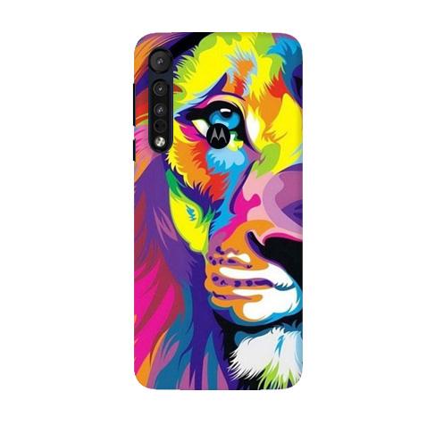 Colorful Lion Mobile Back Case for Moto G8 Plus (Design - 110) Colorful Lion Case for Moto G8 Plus (Design - 110)