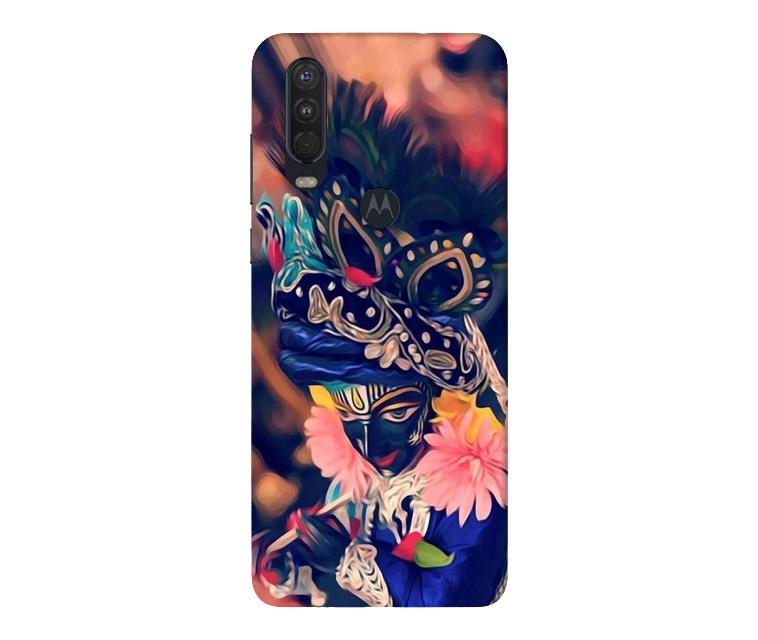 Lord Krishna Mobile Back Case for Moto One Action (Design - 16) Lord Krishna Case for Moto One Action