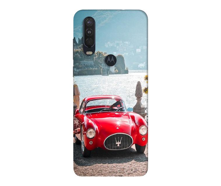 Vintage Car Mobile Back Case for Moto One Action (Design - 51) Vintage Car Case for Moto One Action