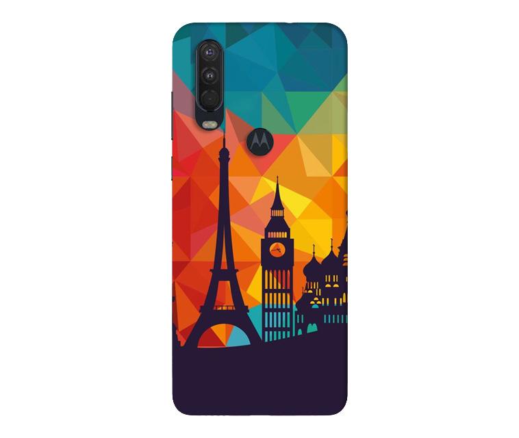Eiffel Tower2 Mobile Back Case for Moto One Action (Design - 91) Eiffel Tower2 Case for Moto One Action