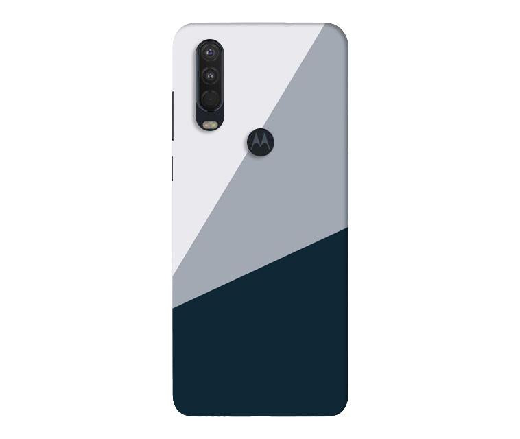 Blue Shade Mobile Back Case for Moto One Action (Design - 182) Blue Shade Case for Moto One Action (Design - 182)