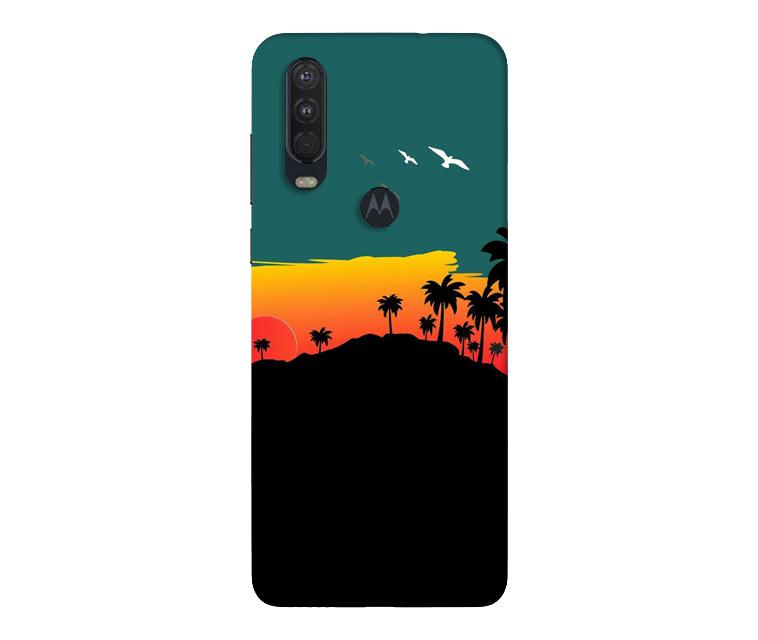 Sky Trees Mobile Back Case for Moto One Action (Design - 191) Sky Trees Case for Moto One Action (Design - 191)