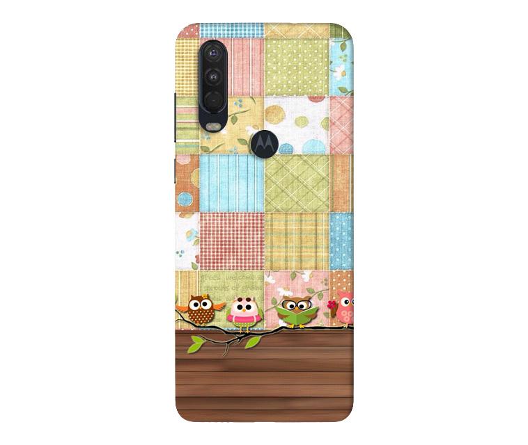 Owls Mobile Back Case for Moto One Action (Design - 202) Owls Case for Moto One Action (Design - 202)