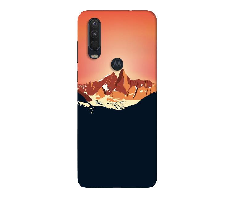 Mountains Mobile Back Case for Moto One Action (Design - 227) Mountains Case for Moto One Action (Design No. 227)