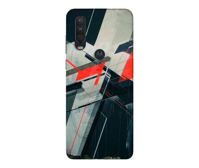 Modern Art Mobile Back Case for Moto One Action (Design - 231) Modern Art Case for Moto One Action (Design No. 231)