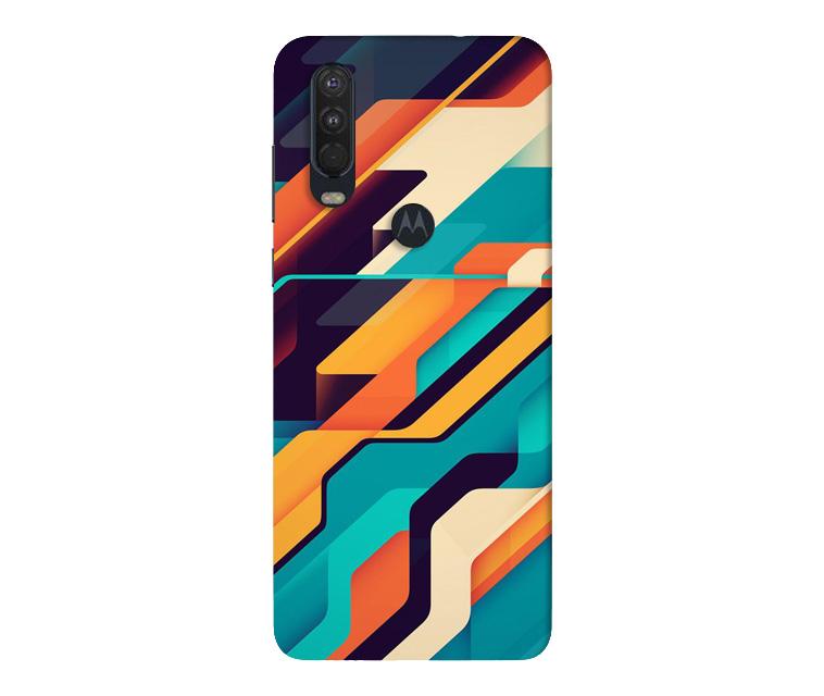 Modern Art Mobile Back Case for Moto One Action (Design - 233) Modern Art Case for Moto One Action (Design No. 233)