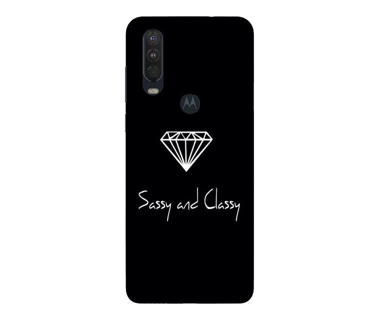 Sassy and Classy Mobile Back Case for Moto One Action (Design - 264) Sassy and Classy Case for Moto One Action (Design No. 264)