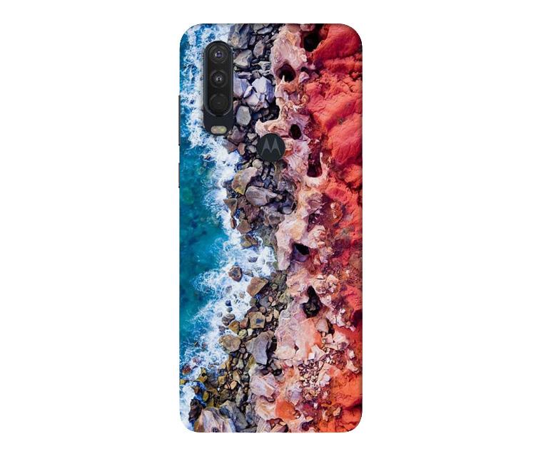 Sea Shore Mobile Back Case for Moto One Action (Design - 273) Sea Shore Case for Moto One Action (Design No. 273)