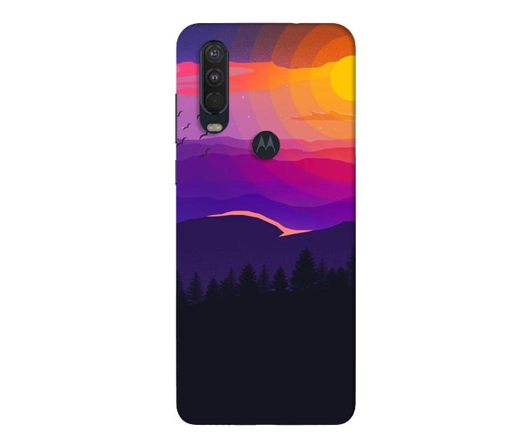 Sun Set Mobile Back Case for Moto One Action (Design - 279) Sun Set Case for Moto One Action (Design No. 279)
