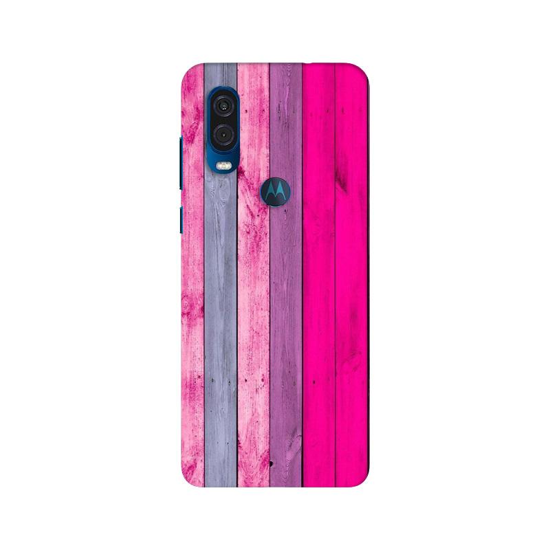 Wooden look Mobile Back Case for Moto One Vision (Design - 24) Wooden look Case for Moto One Vision