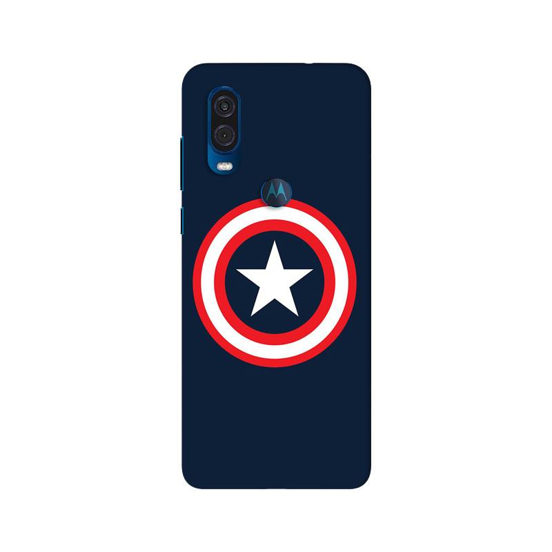 Captain America Mobile Back Case for Moto One Vision (Design - 42) Captain America Case for Moto One Vision