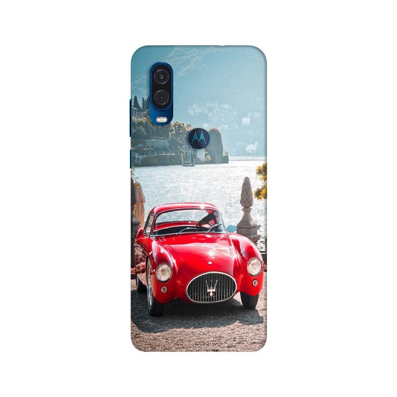 Vintage Car Mobile Back Case for Moto One Vision (Design - 51) Vintage Car Case for Moto One Vision