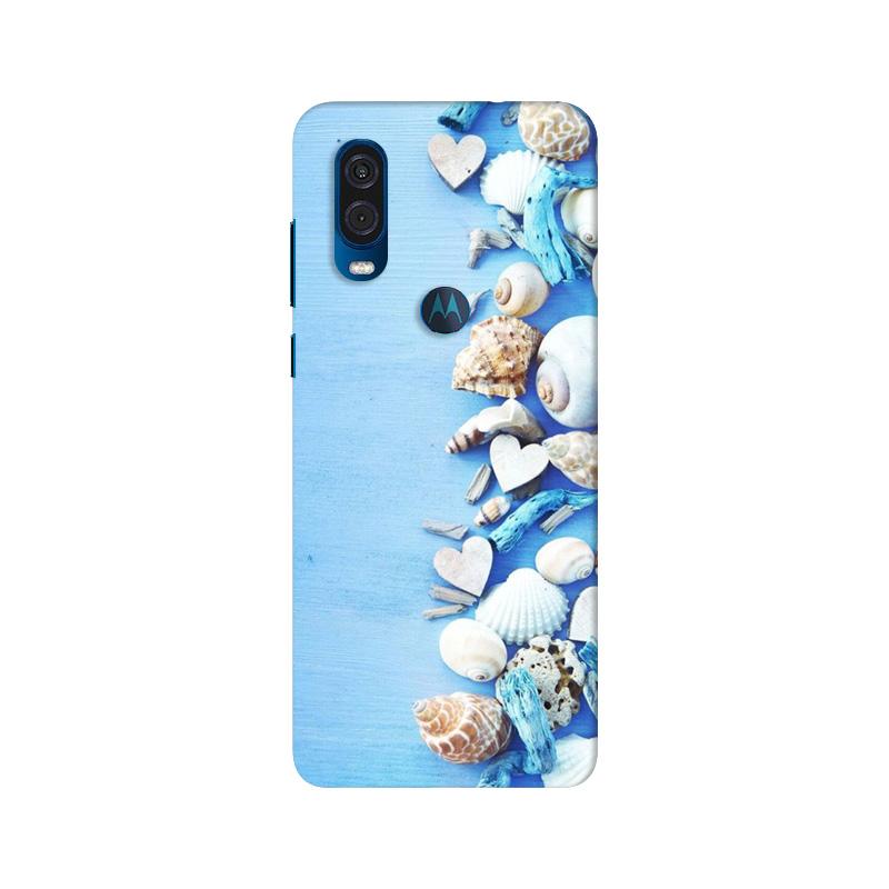 Sea Shells2 Mobile Back Case for Moto One Vision (Design - 64) Sea Shells2 Case for Moto One Vision