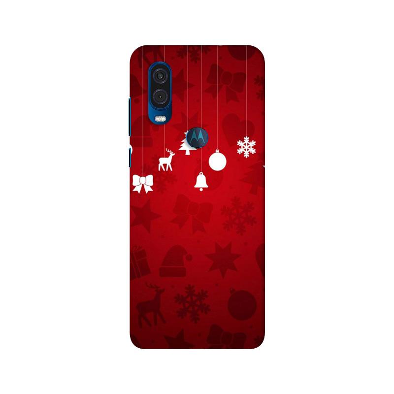 Christmas Mobile Back Case for Moto One Vision (Design - 78) Christmas Case for Moto One Vision