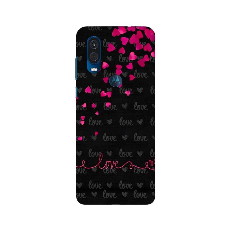 Love in Air Mobile Back Case for Moto One Vision (Design - 89) Love in Air Case for Moto One Vision