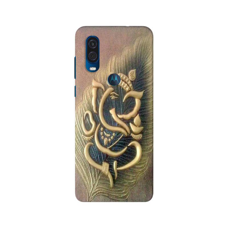 Lord Ganesha Mobile Back Case for Moto One Vision (Design - 100) Lord Ganesha Case for Moto One Vision