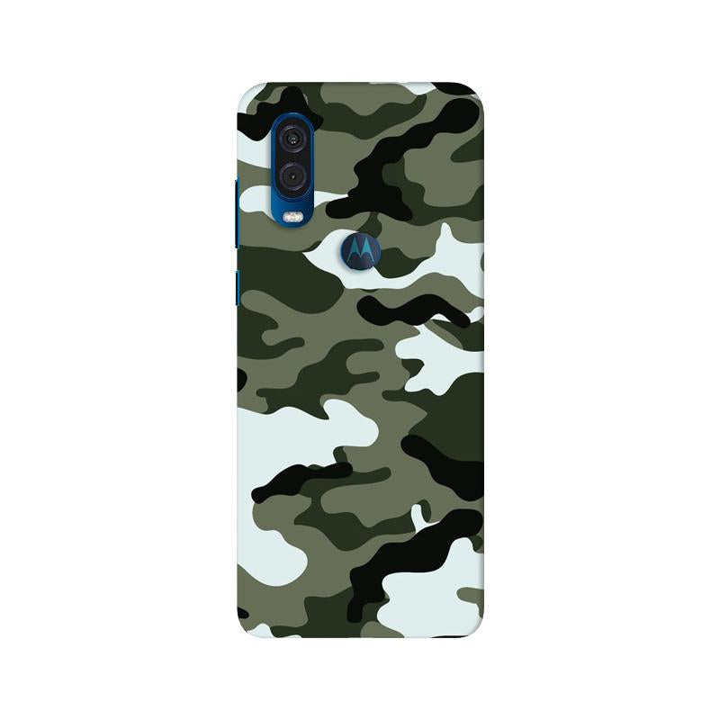 Army Camouflage Mobile Back Case for Moto One Vision (Design - 108) Army Camouflage Case for Moto One Vision (Design - 108)
