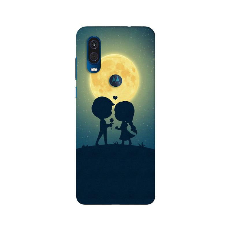 Love Couple Mobile Back Case for Moto One Vision (Design - 109) Love Couple Case for Moto One Vision (Design - 109)