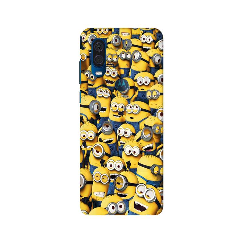 Minions Mobile Back Case for Moto One Vision (Design - 126) Minions Case for Moto One Vision (Design - 126)