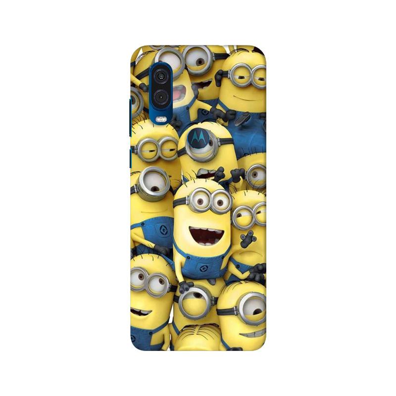 Minions Mobile Back Case for Moto One Vision (Design - 127) Minions Case for Moto One Vision (Design - 127)