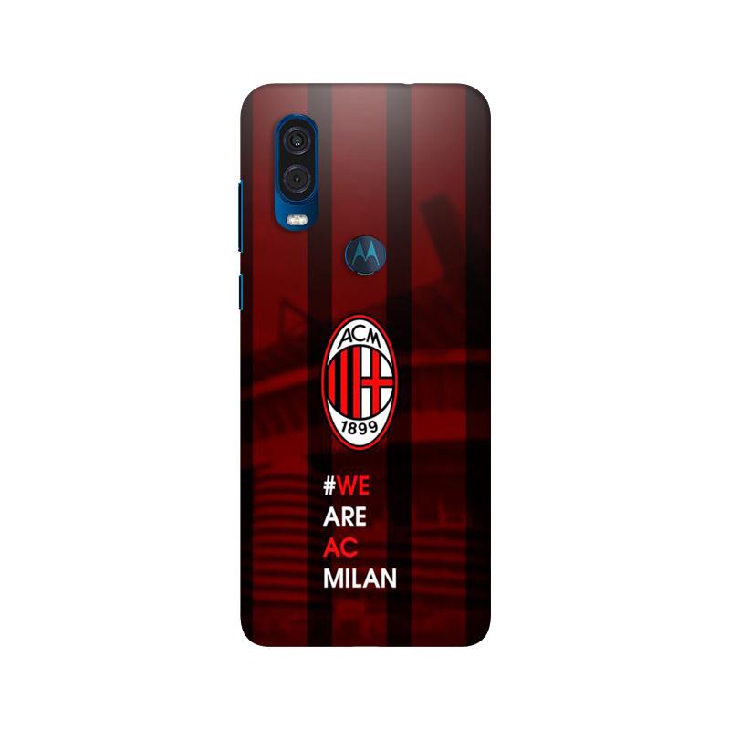AC Milan Mobile Back Case for Moto One Vision (Design - 155) AC Milan Case for Moto One Vision (Design - 155)