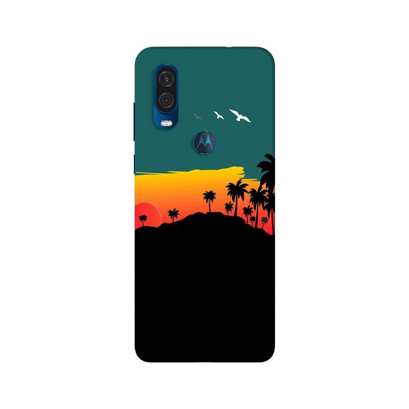 Sky Trees Mobile Back Case for Moto One Vision (Design - 191) Sky Trees Case for Moto One Vision (Design - 191)