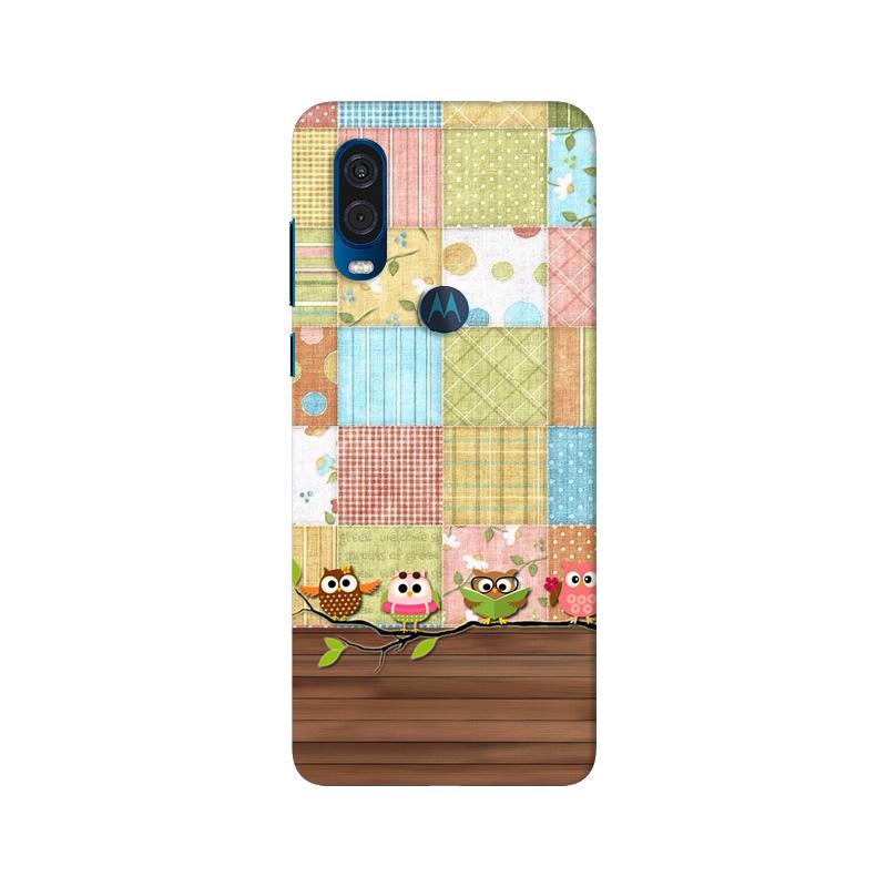 Owls Mobile Back Case for Moto One Vision (Design - 202) Owls Case for Moto One Vision (Design - 202)