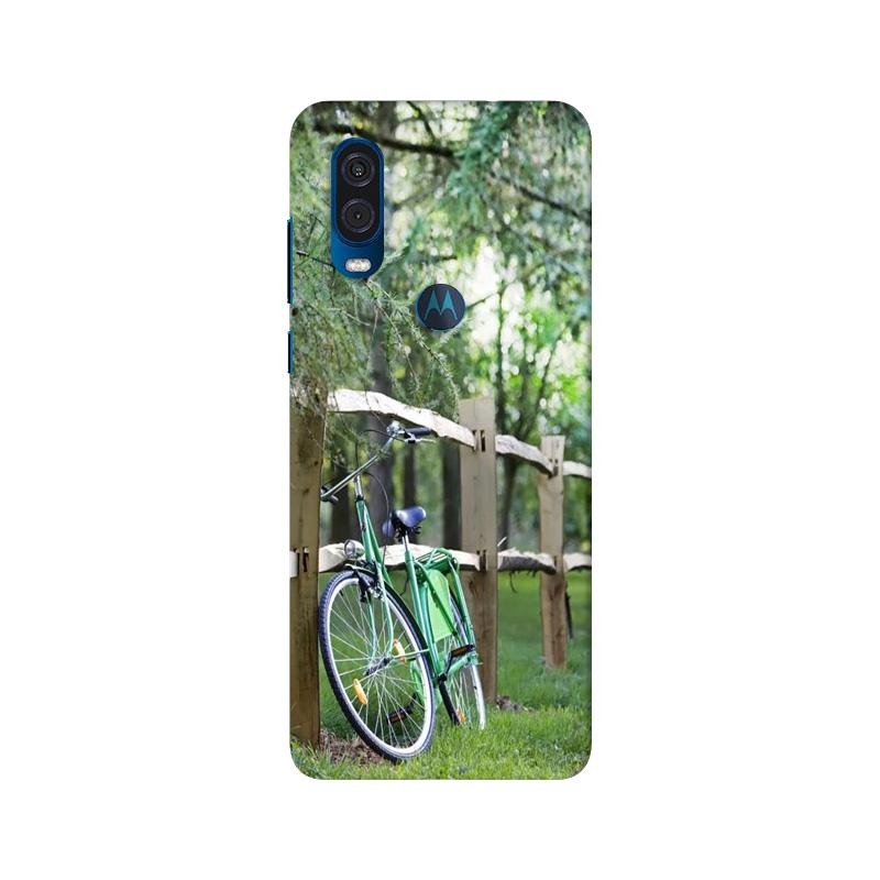 Bicycle Mobile Back Case for Moto One Vision (Design - 208) Bicycle Case for Moto One Vision (Design No. 208)