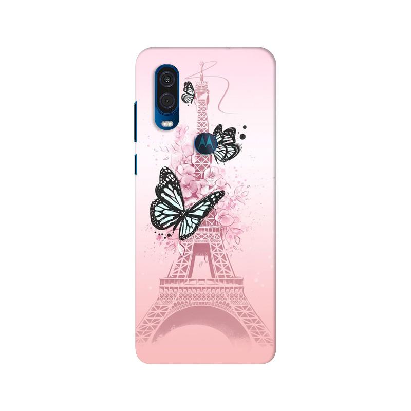 Eiffel Tower Mobile Back Case for Moto One Vision (Design - 211) Eiffel Tower Case for Moto One Vision (Design No. 211)