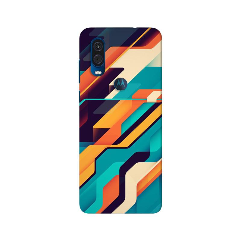Modern Art Mobile Back Case for Moto One Vision (Design - 233) Modern Art Case for Moto One Vision (Design No. 233)