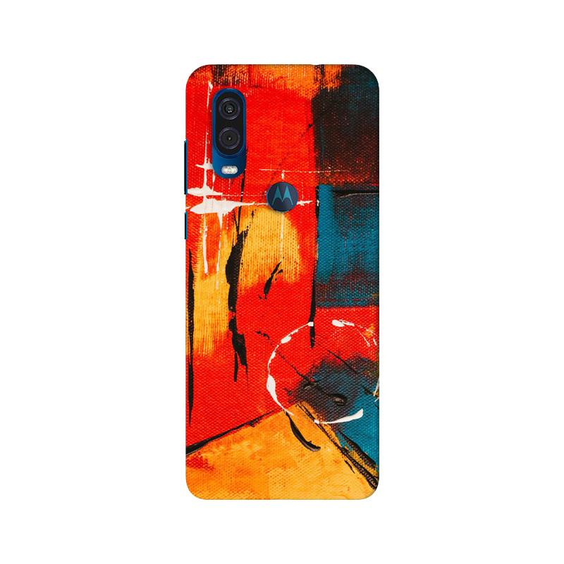 Modern Art Mobile Back Case for Moto One Vision (Design - 239) Modern Art Case for Moto One Vision (Design No. 239)