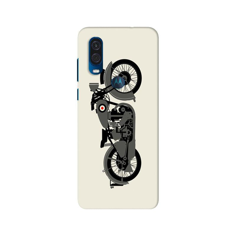 MotorCycle Mobile Back Case for Moto One Vision (Design - 259) MotorCycle Case for Moto One Vision (Design No. 259)