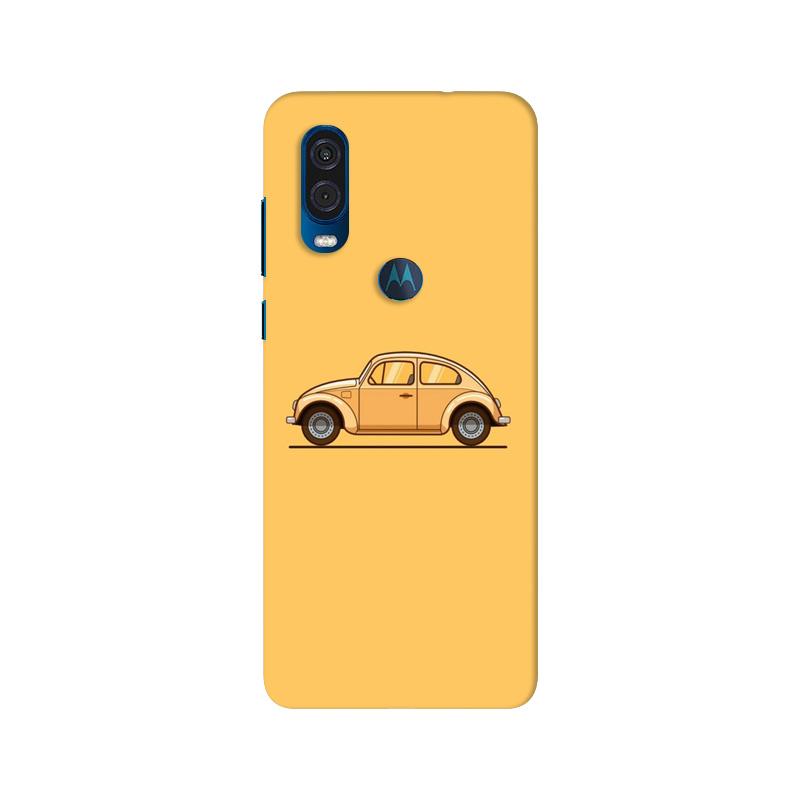 Vintage Car Mobile Back Case for Moto One Vision (Design - 262) Vintage Car Case for Moto One Vision (Design No. 262)