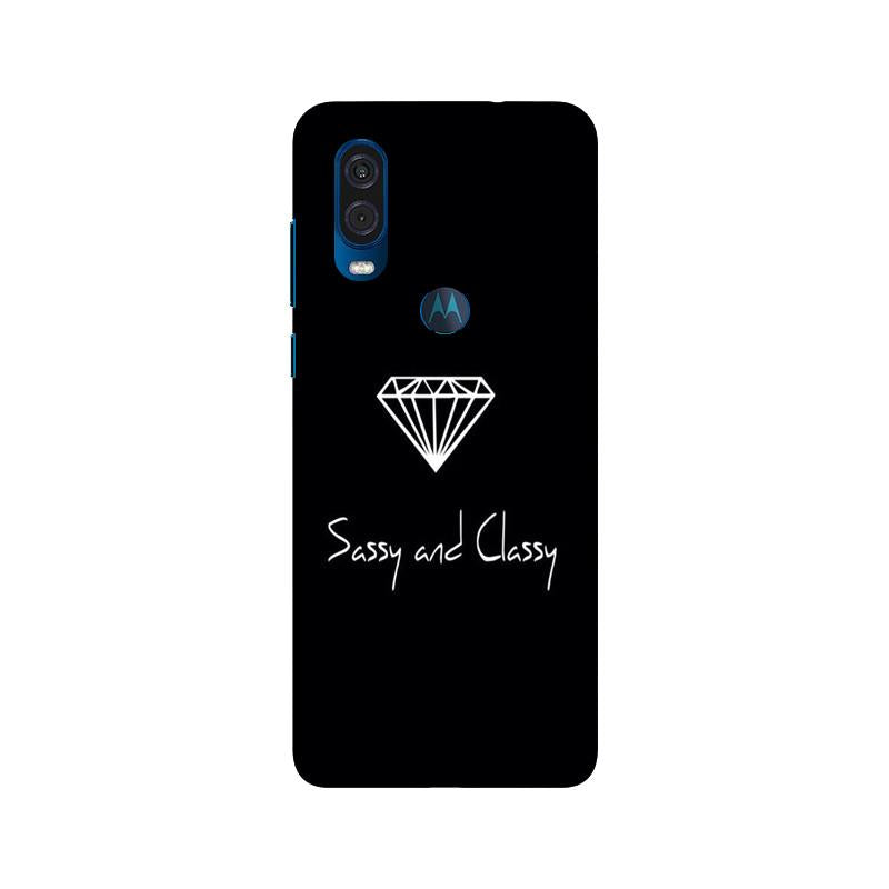 Sassy and Classy Mobile Back Case for Moto One Vision (Design - 264) Sassy and Classy Case for Moto One Vision (Design No. 264)