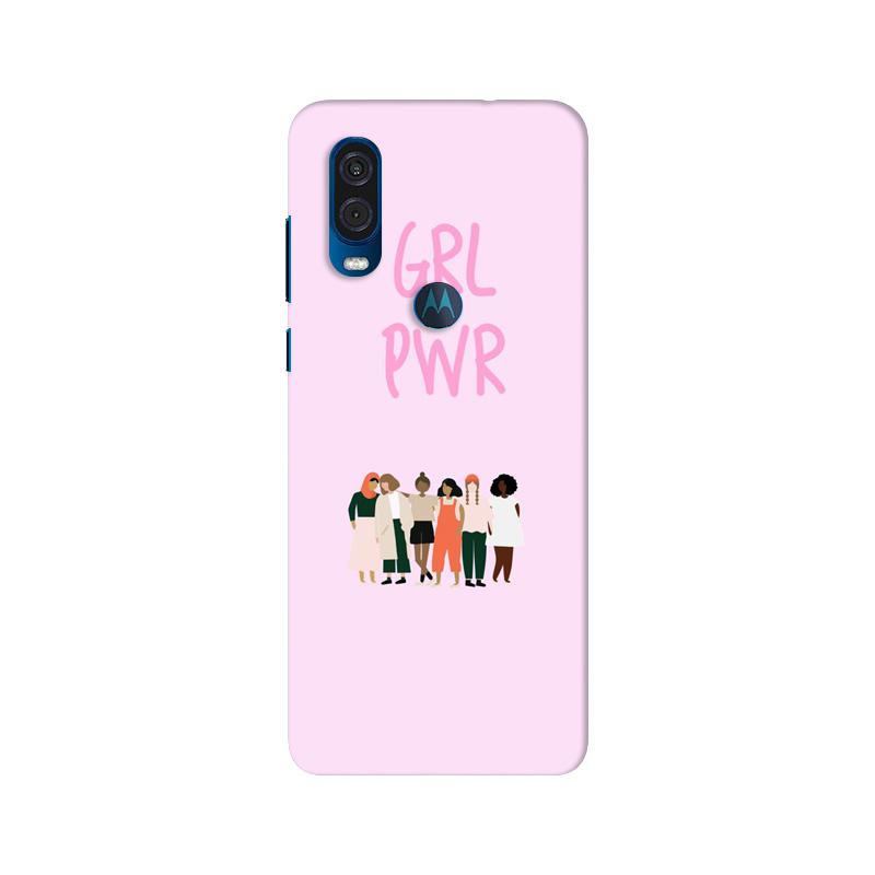 Girl Power Mobile Back Case for Moto One Vision (Design - 267) Girl Power Case for Moto One Vision (Design No. 267)