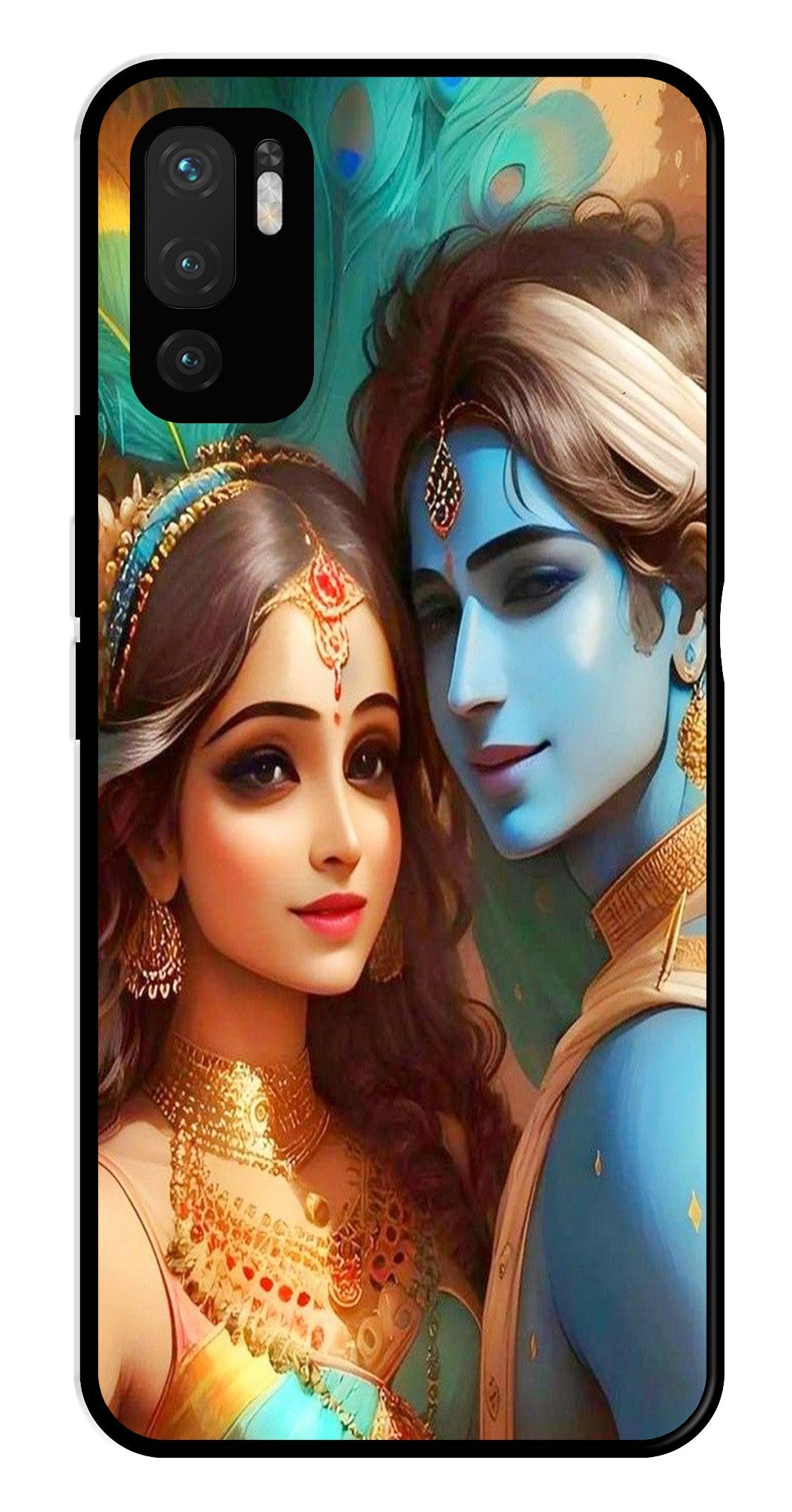 Lord Radha Krishna Metal Mobile Case for Redmi Note 10 5G Lord Radha Krishna Metal Mobile Case for Redmi Note 10 5G (Design No -01)