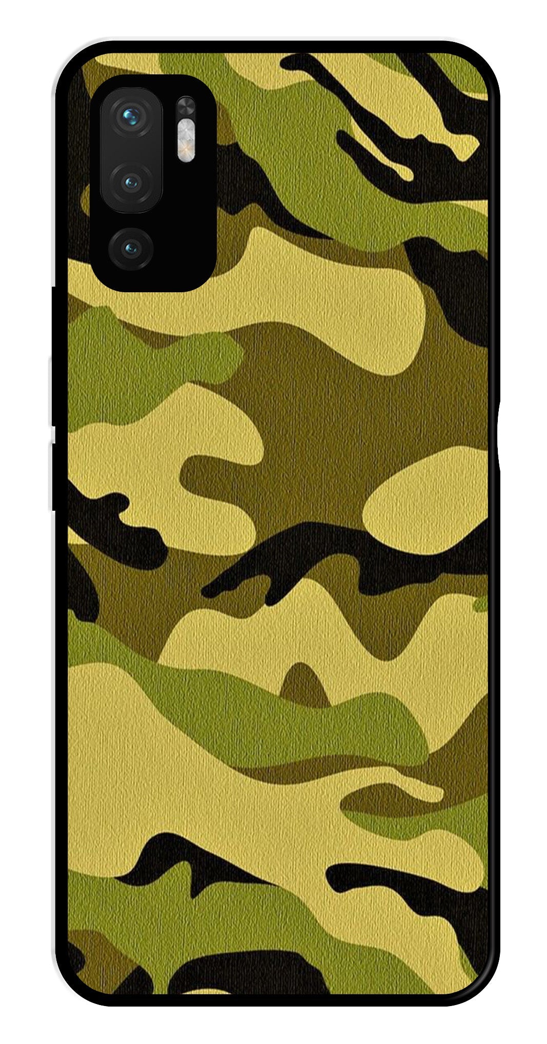 Army Pattern Metal Mobile Case for Redmi Note 10 5G Army Pattern Metal Mobile Case for Redmi Note 10 5G (Design No -35)