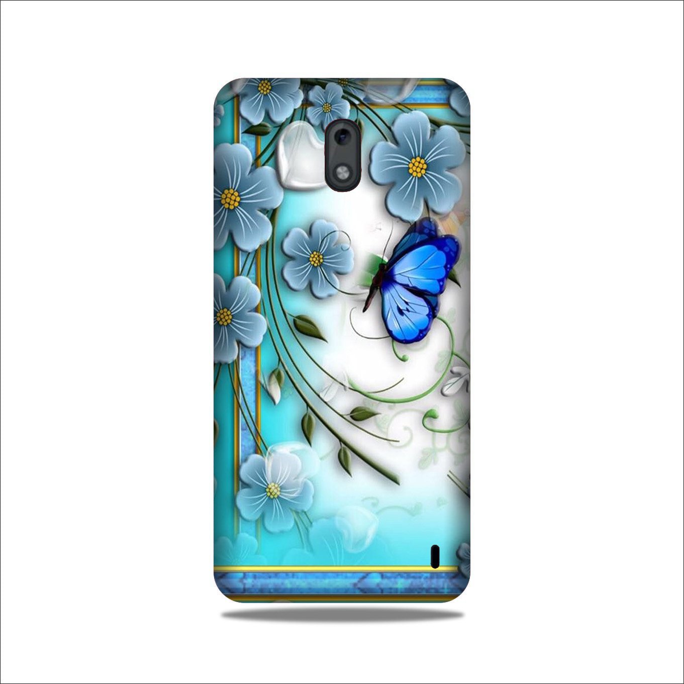 Blue Butterfly Case for Nokia 2.2 Blue Butterfly Case for Nokia 2.2