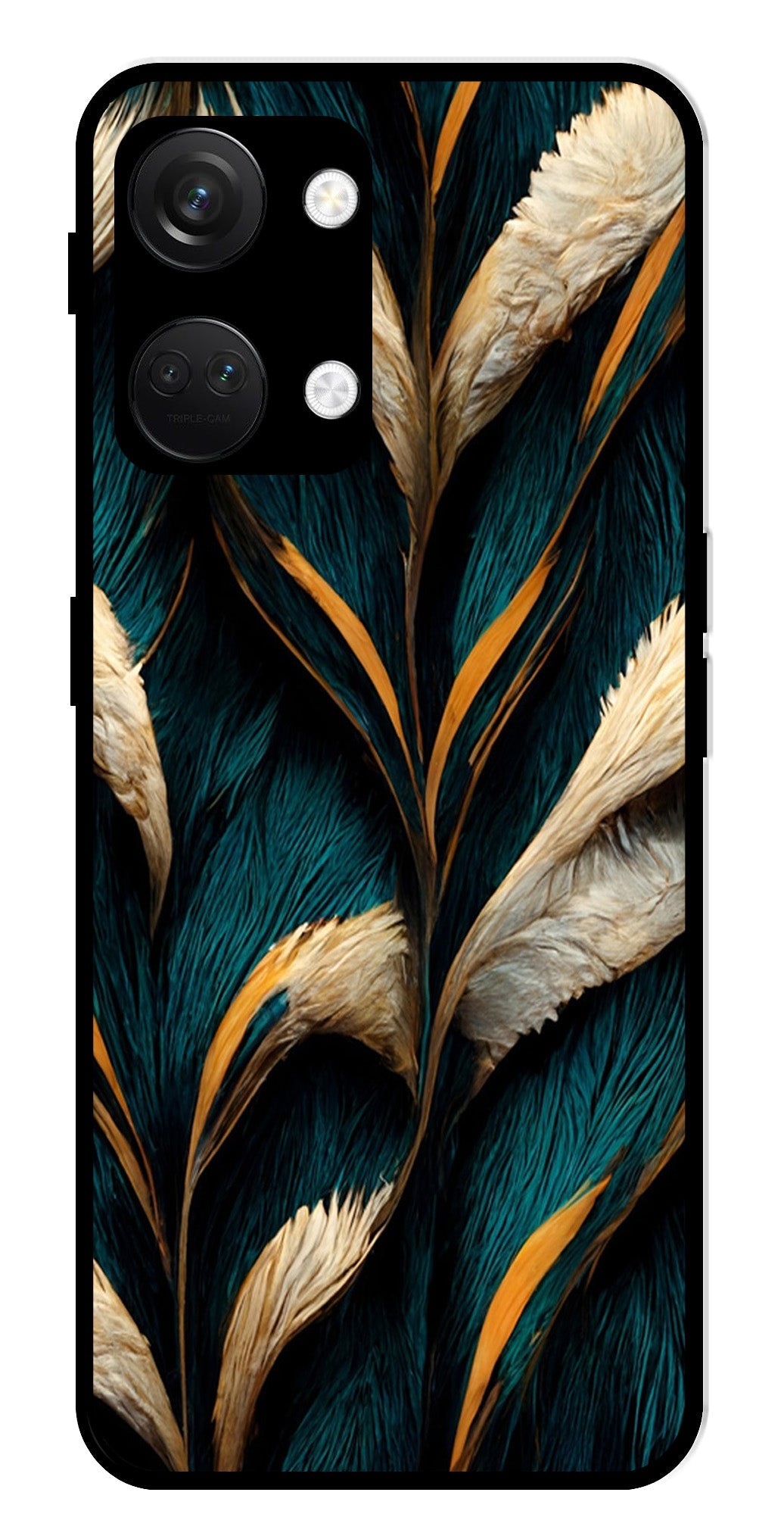 Feathers Metal Mobile Case for OnePlus Nord 3 5G Feathers Metal Mobile Case for OnePlus Nord 3 5G