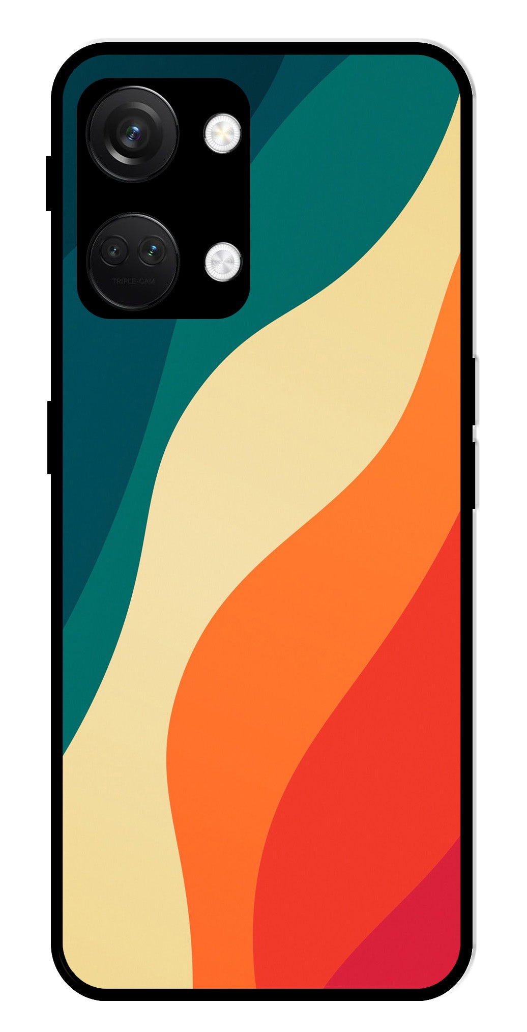 Muted Rainbow Metal Mobile Case for OnePlus Nord 3 5G Muted Rainbow Metal Mobile Case for OnePlus Nord 3 5G