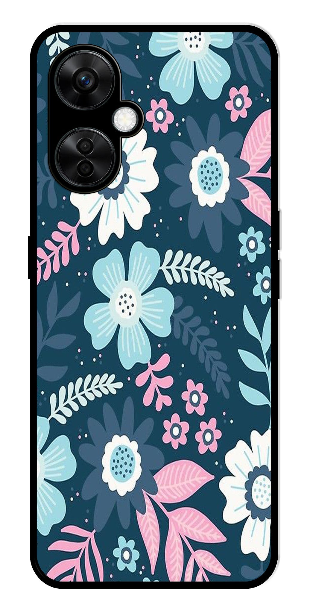 Flower Leaves Design Metal Mobile Case for OnePlus Nord CE 3 Lite 5G Flower Leaves Design Metal Mobile Case for OnePlus Nord CE 3 Lite 5G