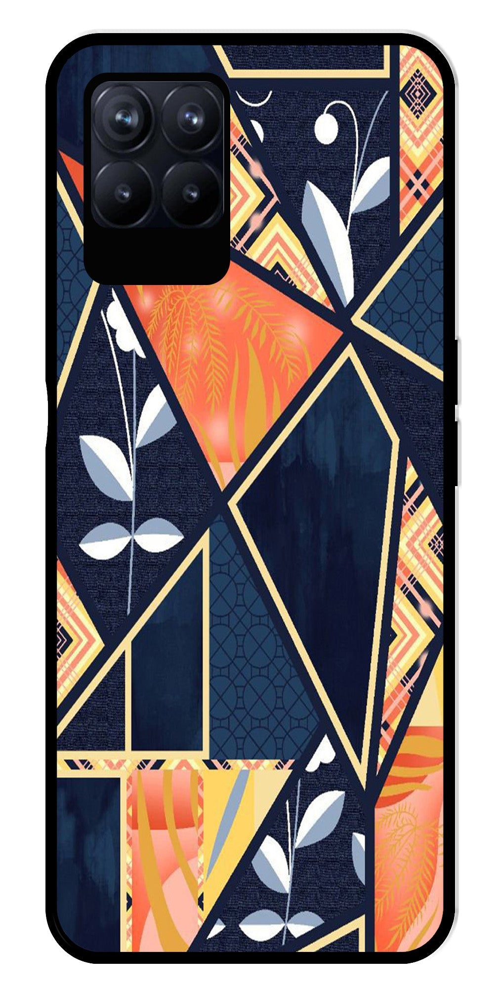 Marble Design Metal Mobile Case for Realme Narzo 50 50 Marble Design Metal Mobile Case for Realme Narzo 50 50 (Design No -07)