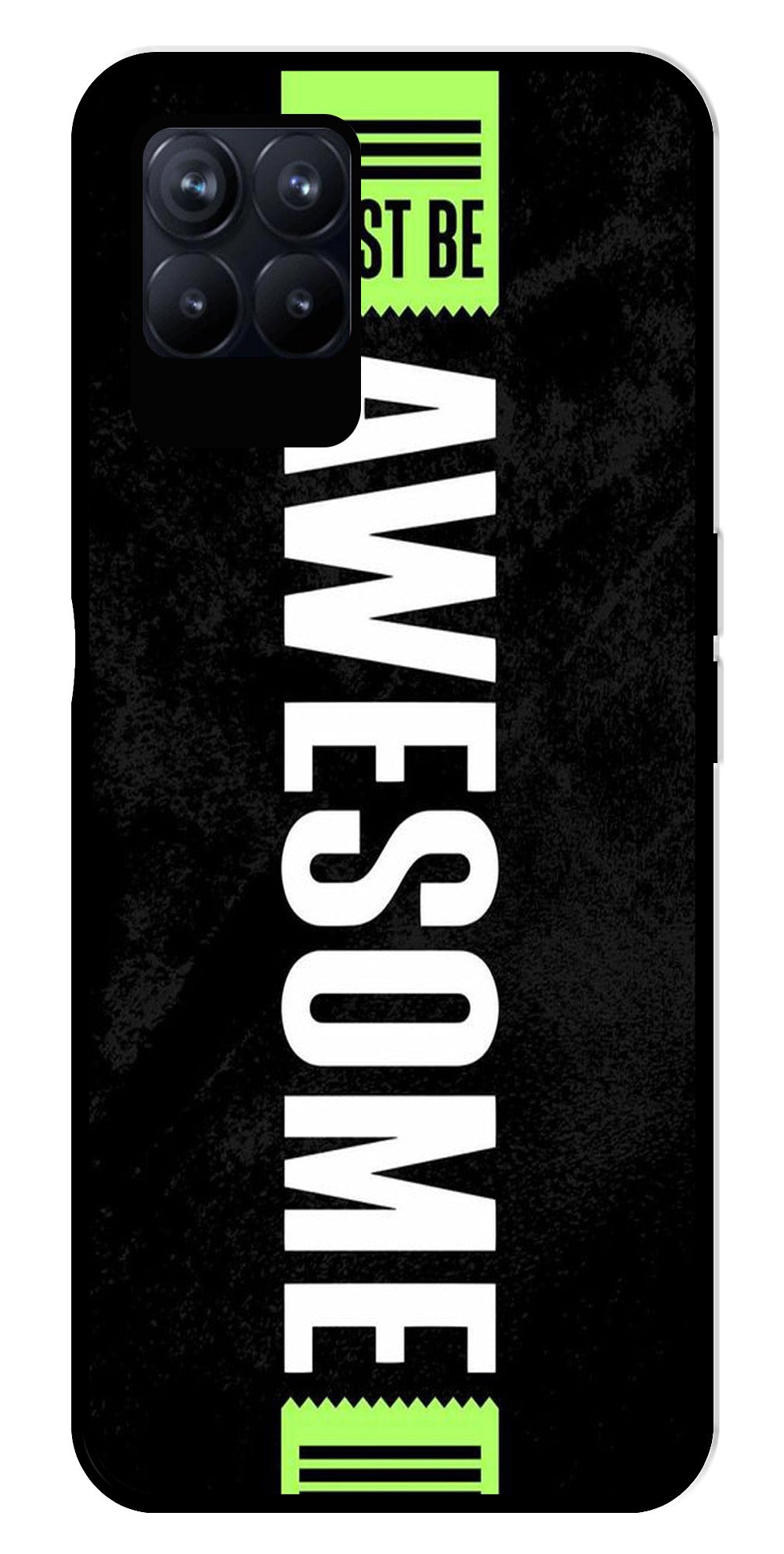 Awesome Metal Mobile Case for Realme Narzo 50 50 Awesome Metal Mobile Case for Realme Narzo 50 50 (Design No -33)