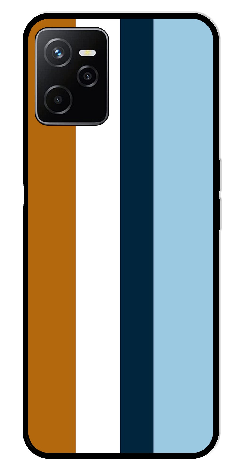 MultiColor Pattern Metal Mobile Case for Realme Narzo 50A MultiColor Pattern Metal Mobile Case for Realme Narzo 50A (Design No -17)