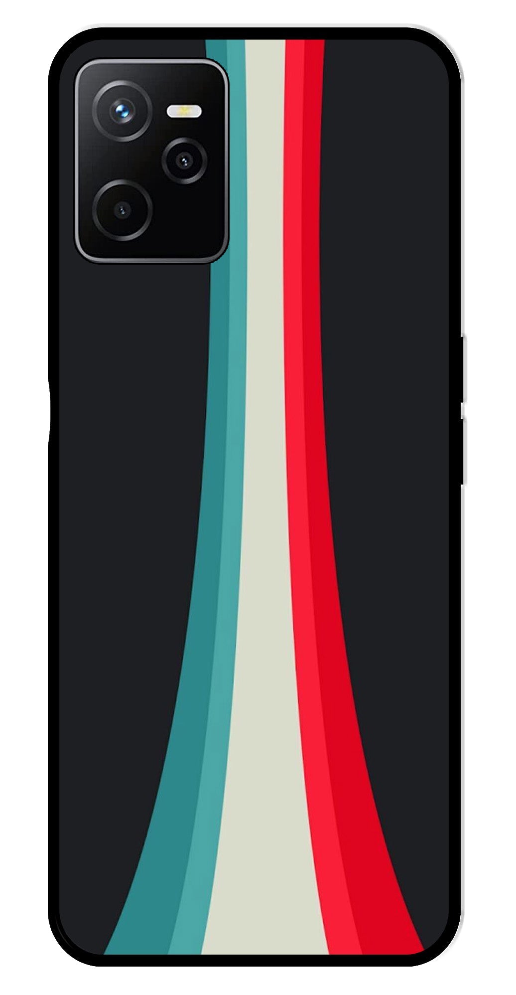 Modern Art Colorful Metal Mobile Case for Realme Narzo 50A Modern Art Colorful Metal Mobile Case for Realme Narzo 50A (Design No -48)