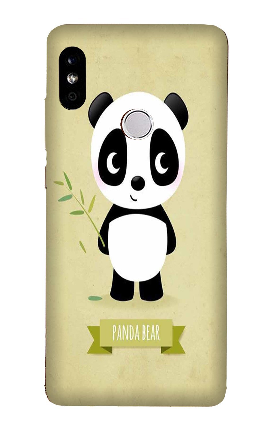 Panda Bear Mobile Back Case for Mi A2 (Design - 317) Panda Bear Mobile Back Case for Mi A2 (Design - 317)
